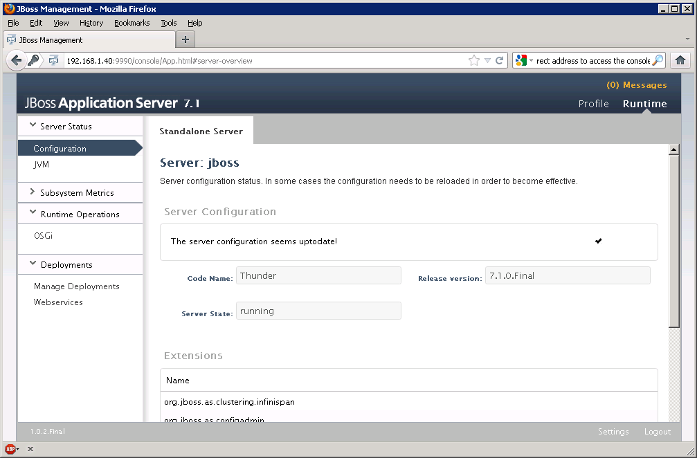 jBoss installation